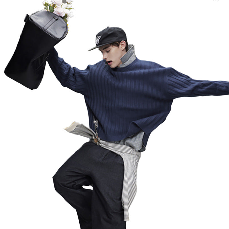 The Midnight Thread Jacquard Round Neck Sweater