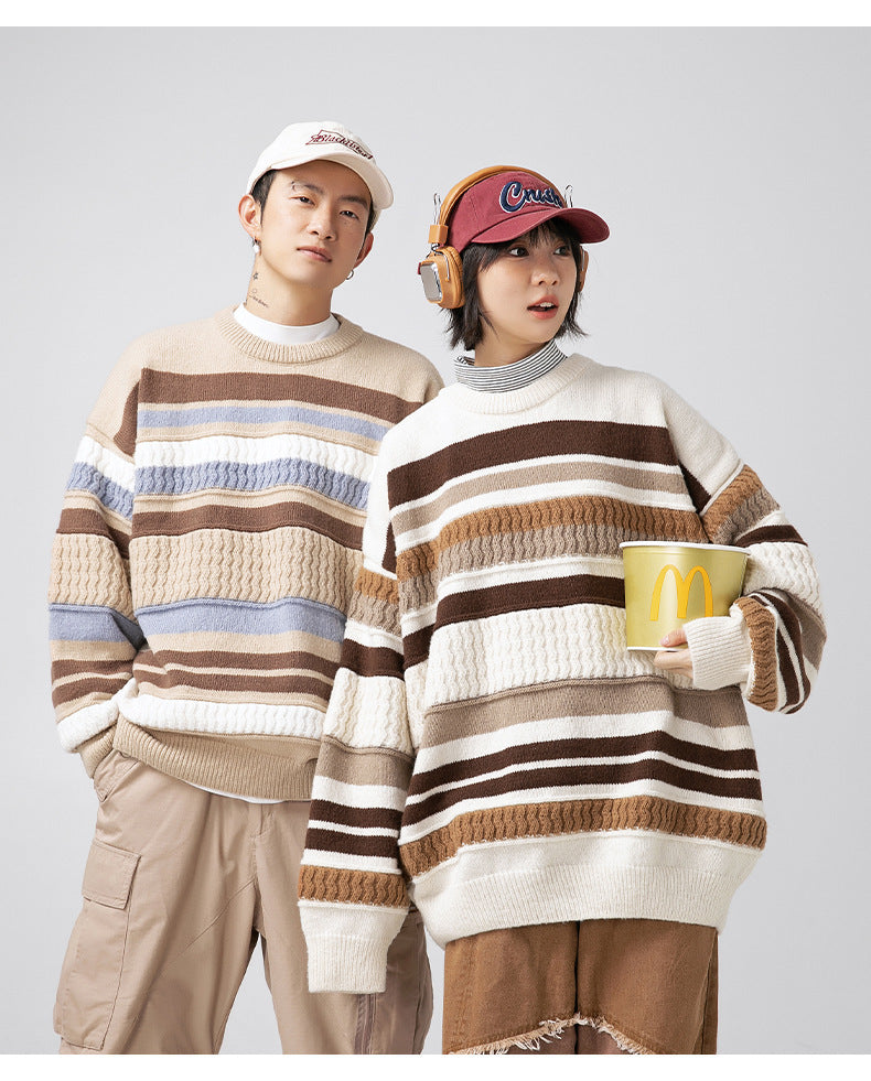 The Dune Block Round Neck Sweater