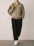 The Harbor Line Half Zip Polo Sweater