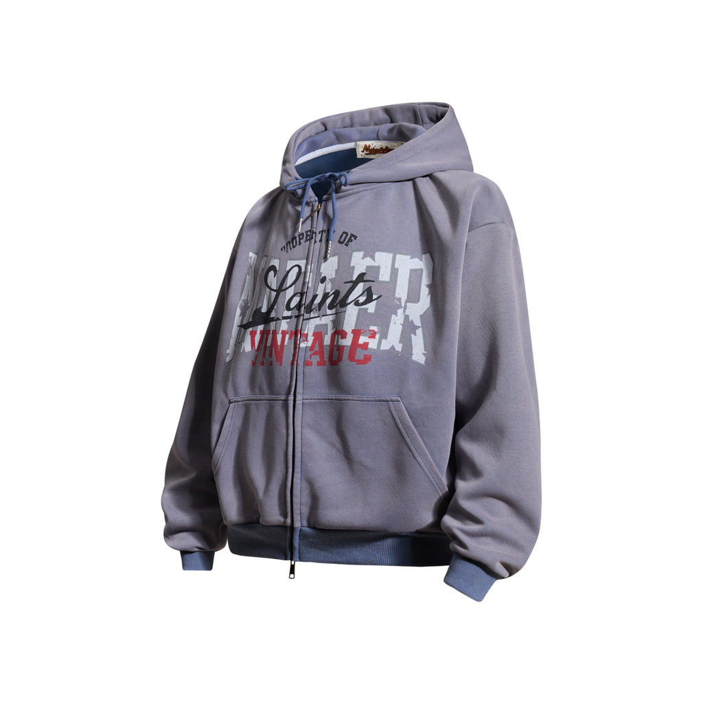 The Retro Script Zip Hoodie