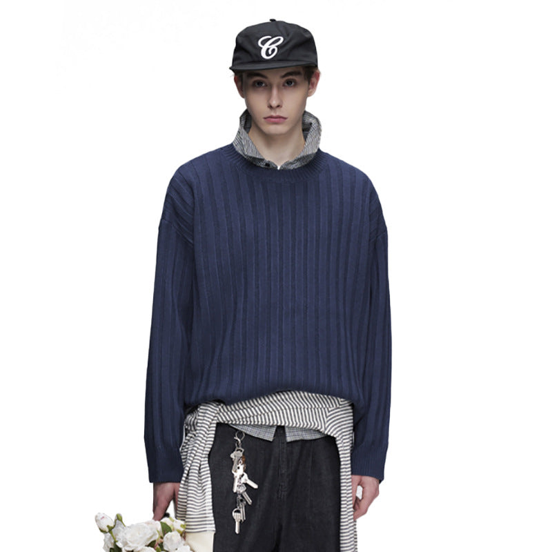 The Midnight Thread Jacquard Round Neck Sweater