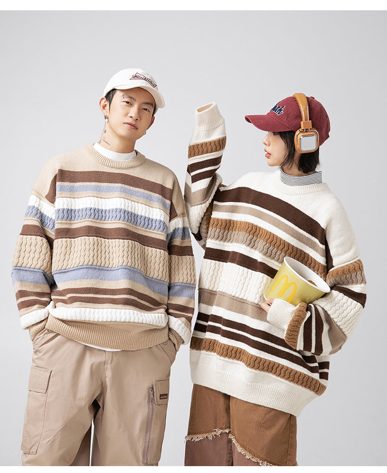 The Dune Block Round Neck Sweater
