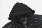 Raw Edge Deconstructed Zip Hoodie