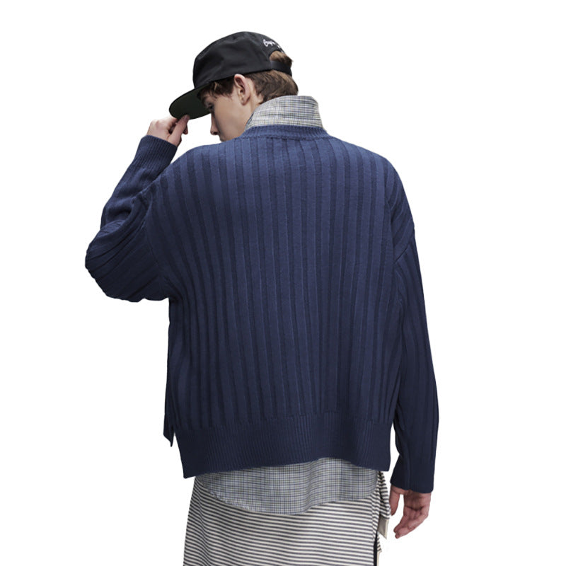 The Midnight Thread Jacquard Round Neck Sweater