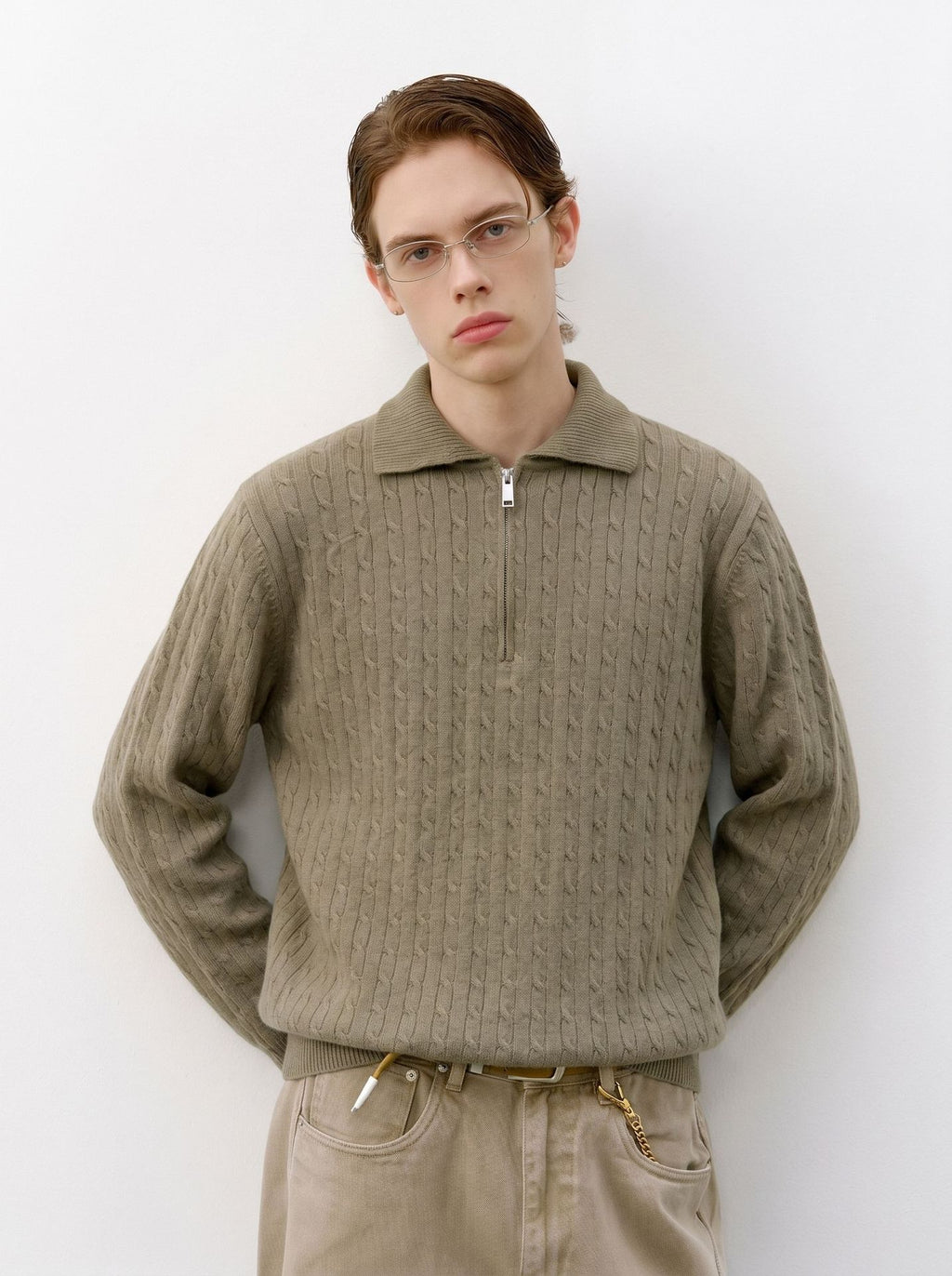 The Harbor Line Half Zip Polo Sweater