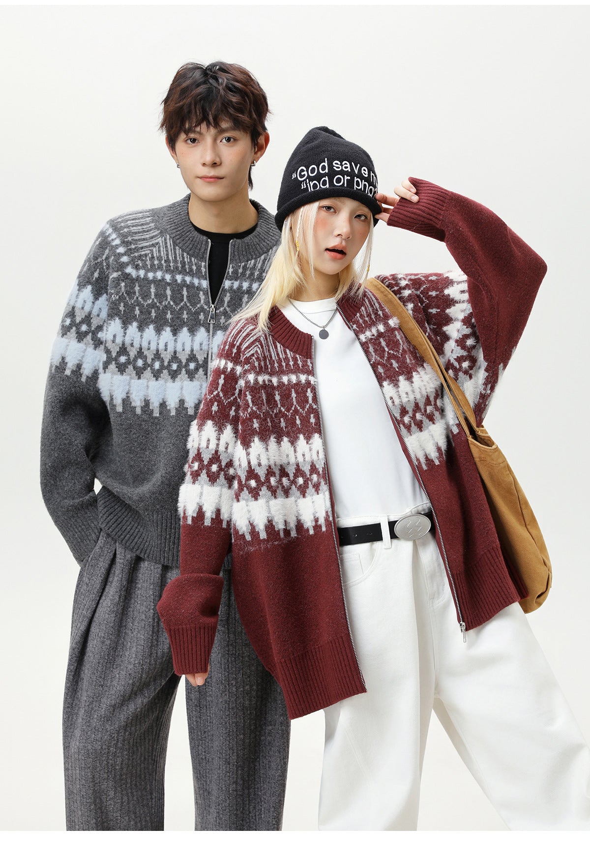 The Ember Row Stand Collar Cardigan