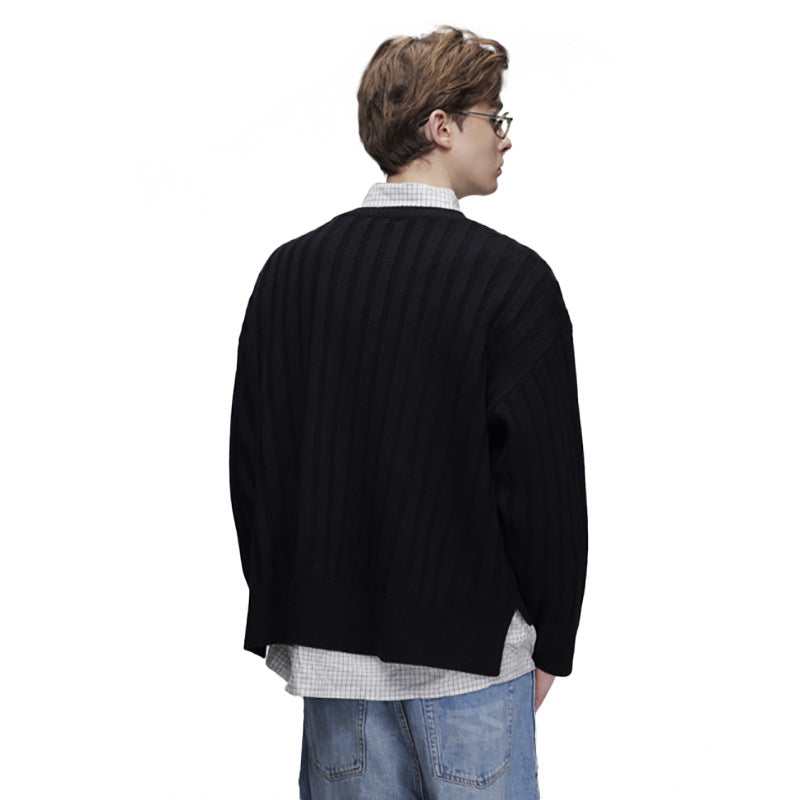 The Midnight Thread Jacquard Round Neck Sweater