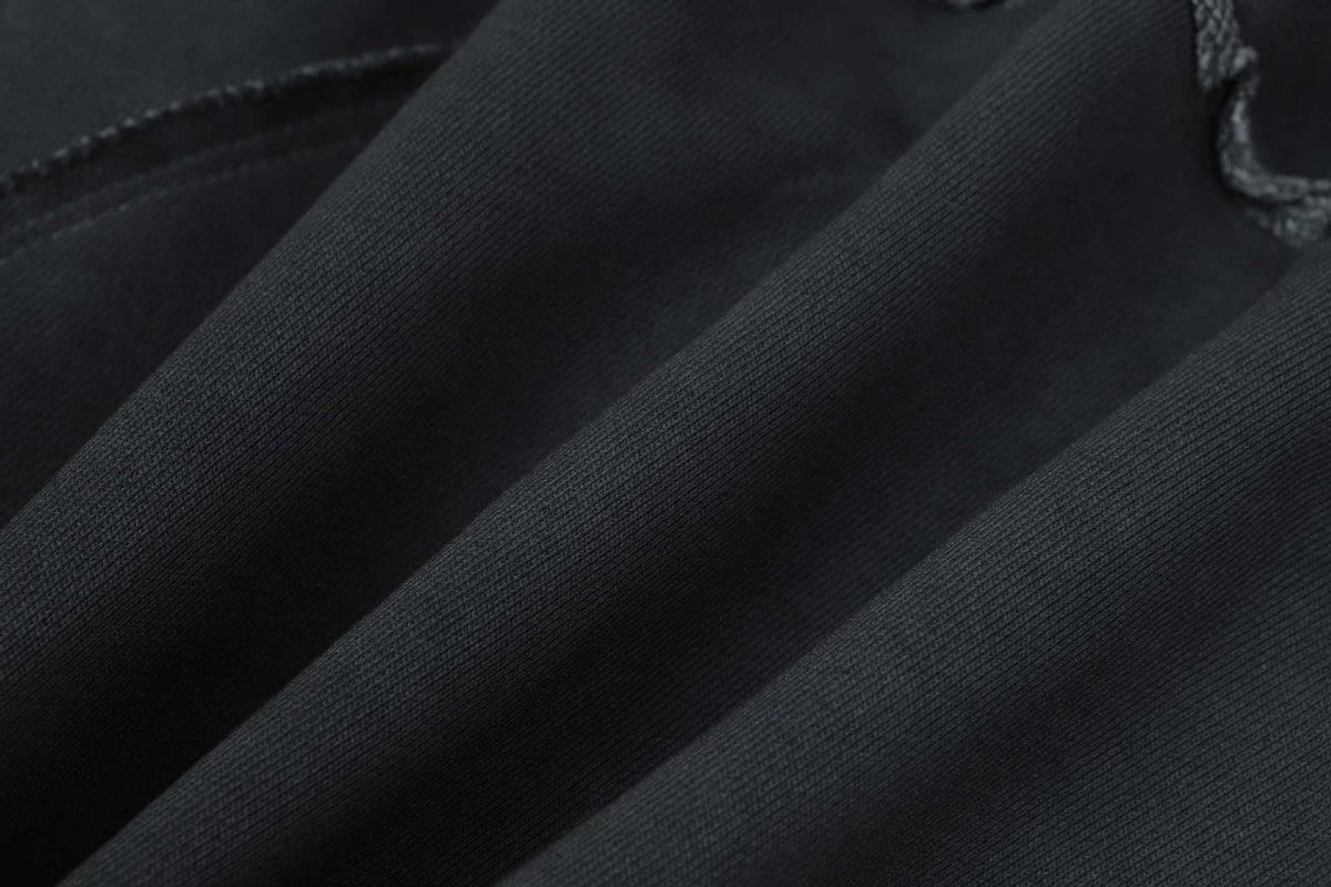 Raw Edge Deconstructed Zip Hoodie