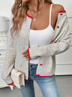 The Cloud Stitch Color Block Cardigan