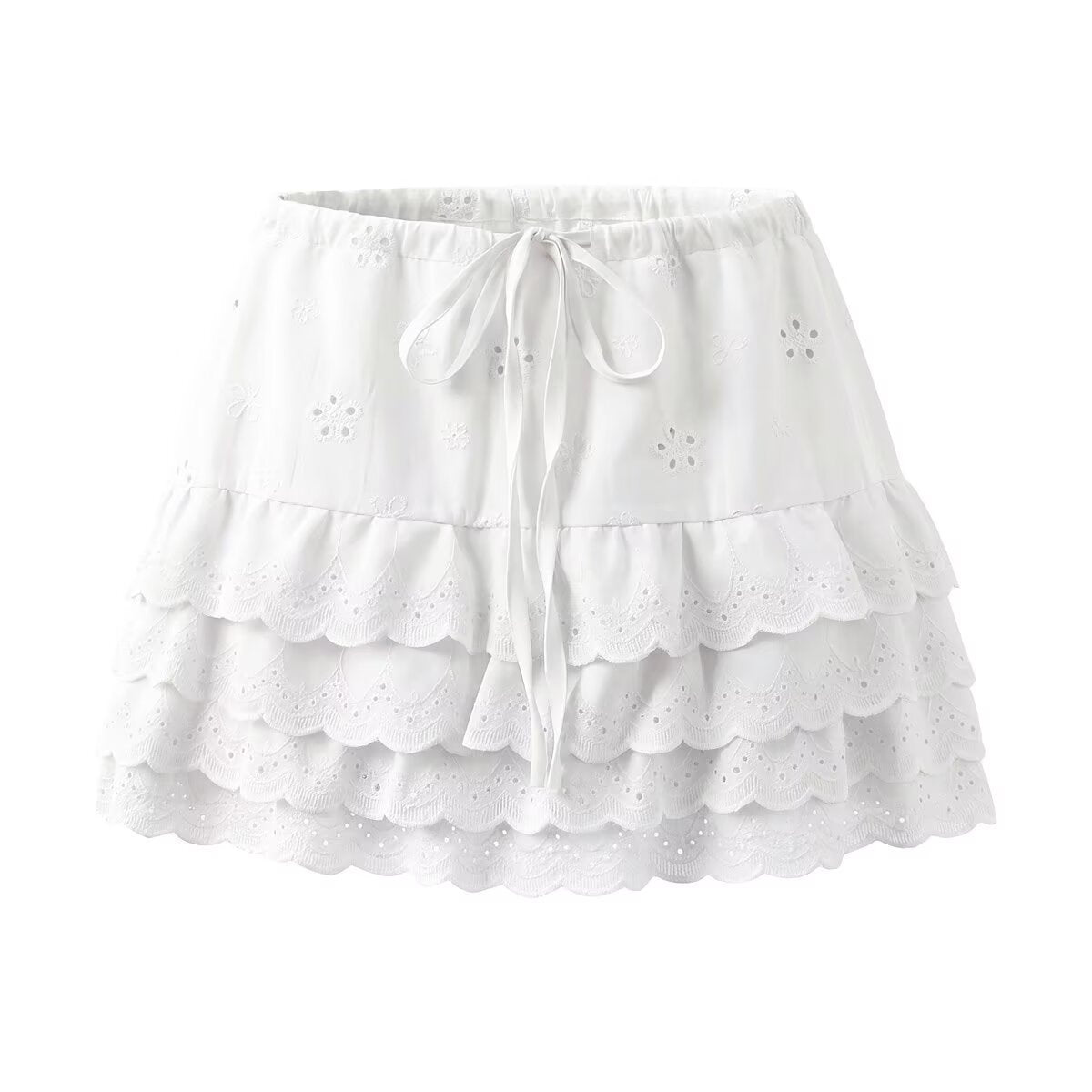 Retro Style Lace Skirt Outfit