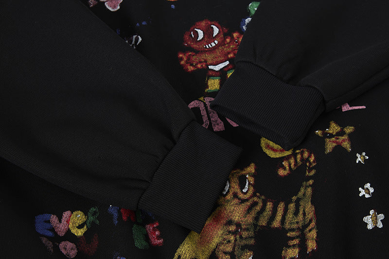 The Wild Doodle Cartoon Animal Zip Hoodie