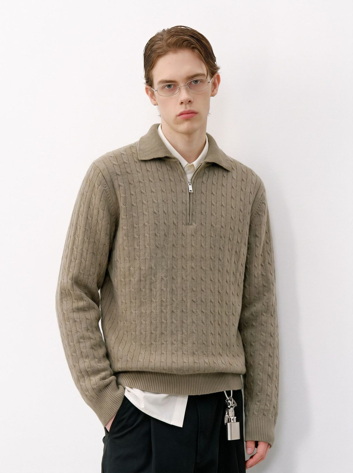 The Harbor Line Half Zip Polo Sweater