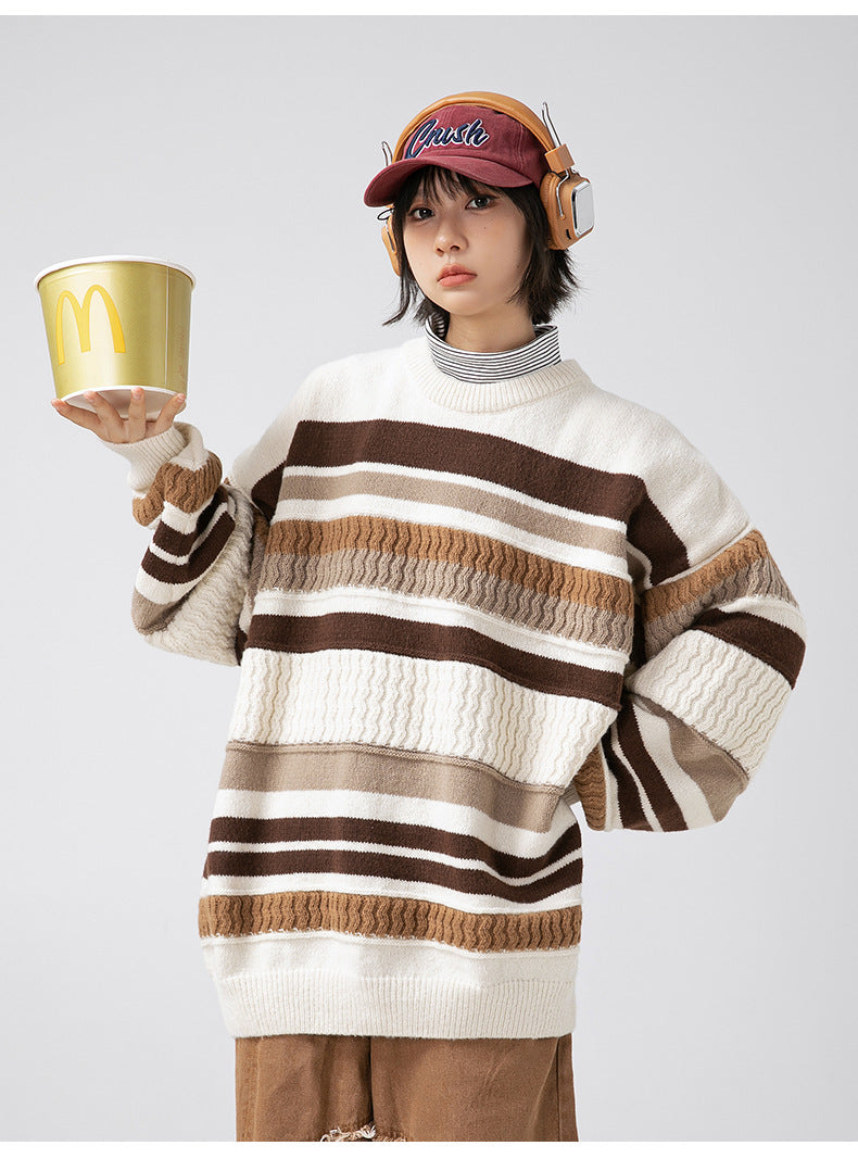 The Dune Block Round Neck Sweater