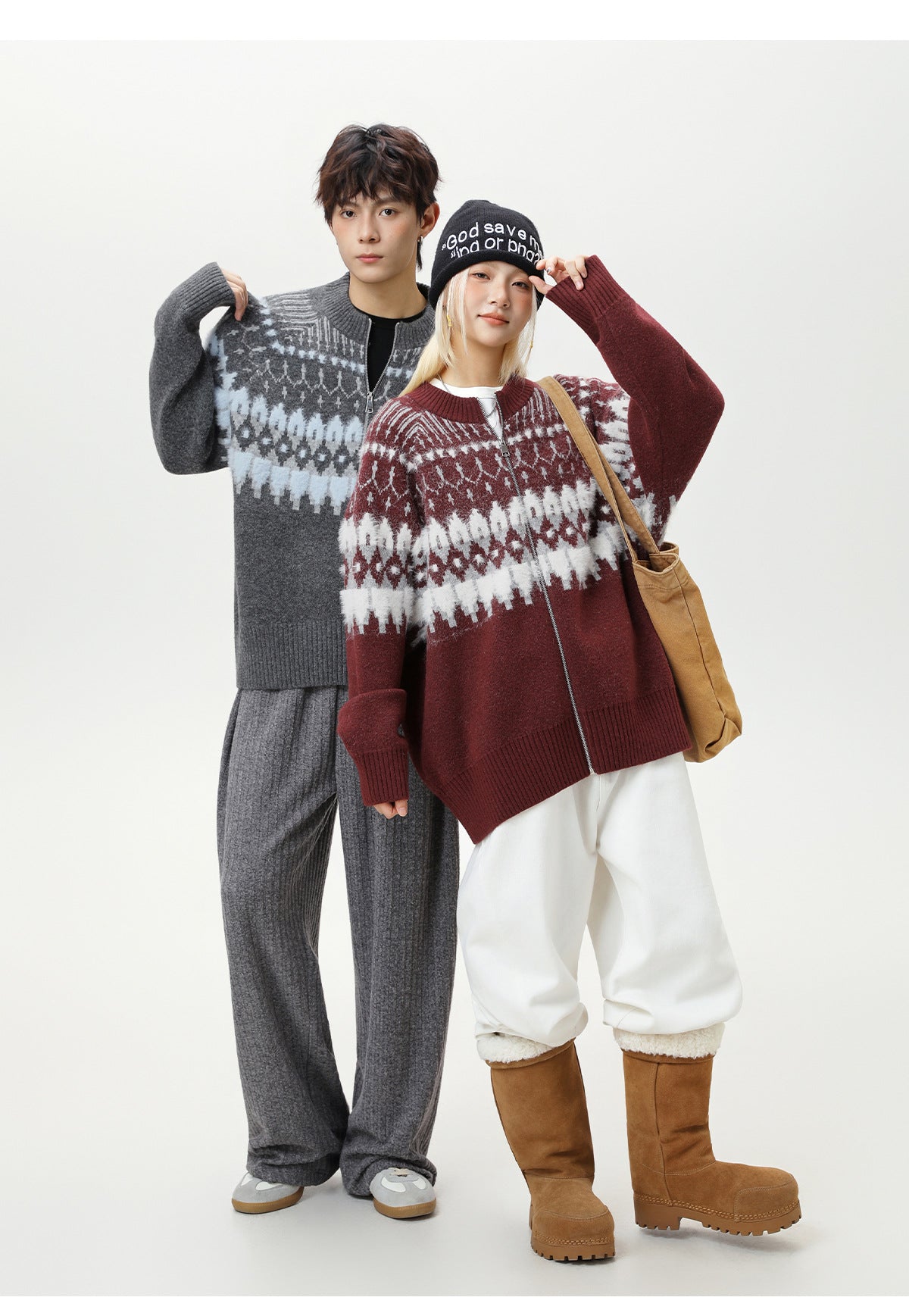 The Ember Row Stand Collar Cardigan