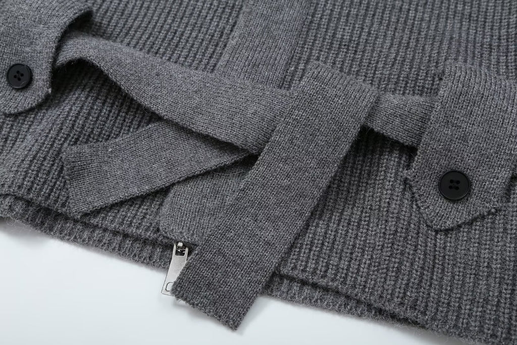 The Harbor Stone Knit Cardigan Jacket