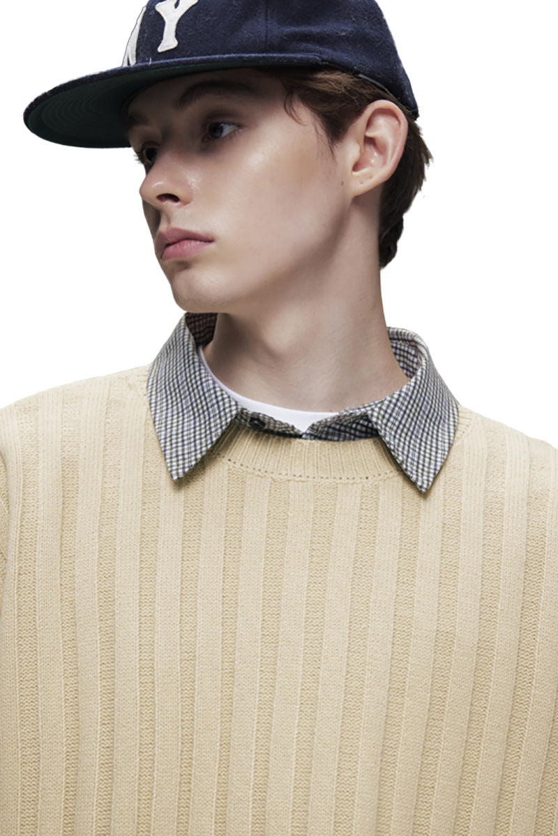 The Midnight Thread Jacquard Round Neck Sweater