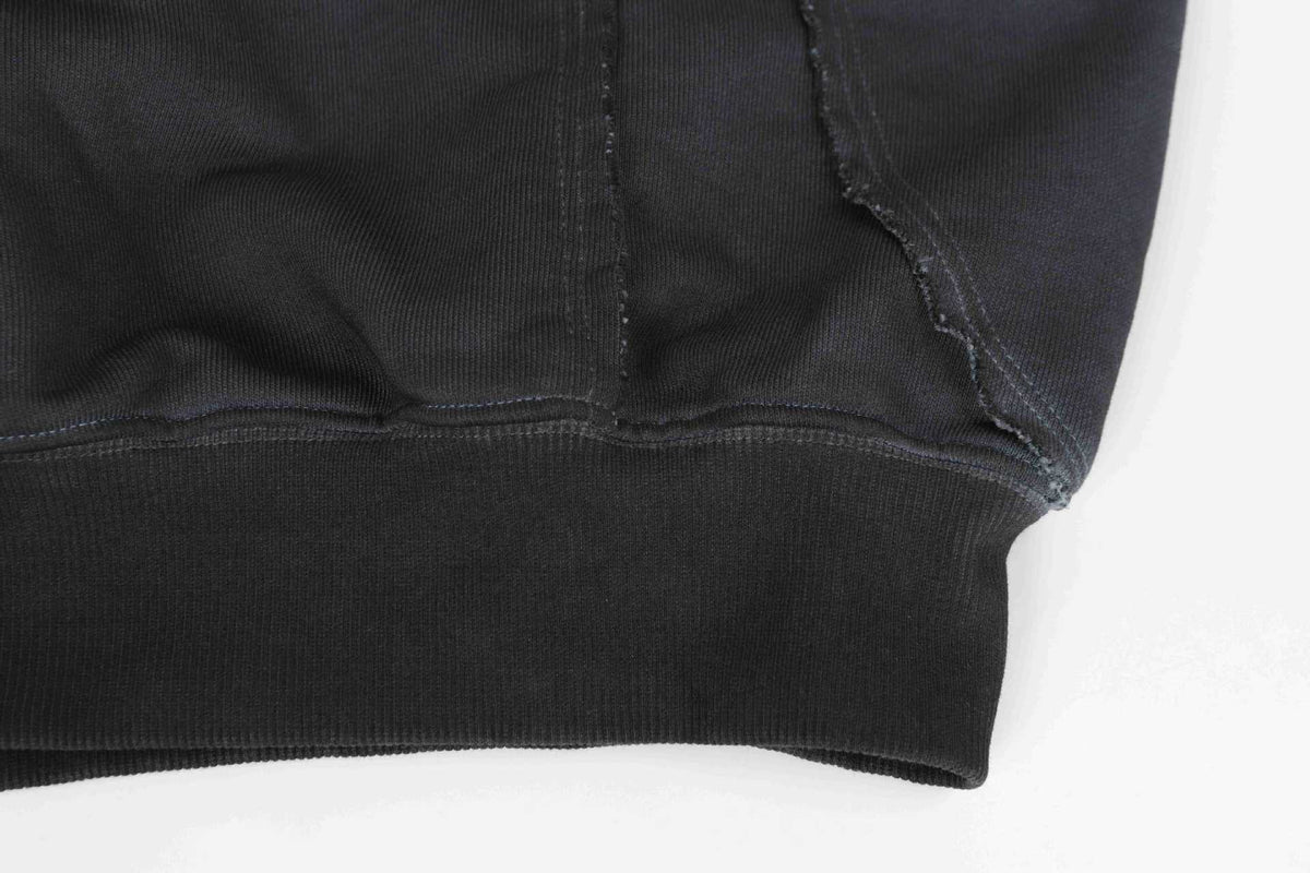 Raw Edge Deconstructed Zip Hoodie