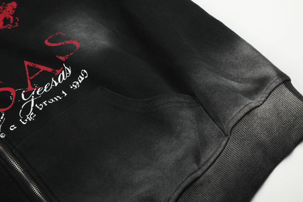 The Smoke Dye Vintage Zip Hoodie