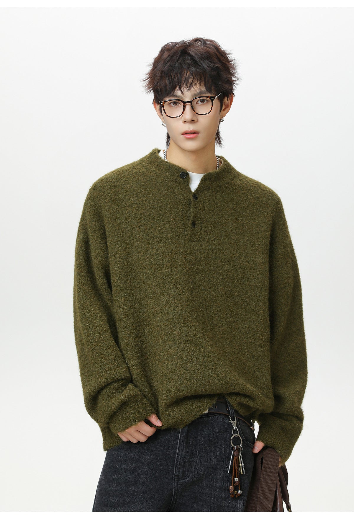 The Moss Harbor Solid Knit Sweater