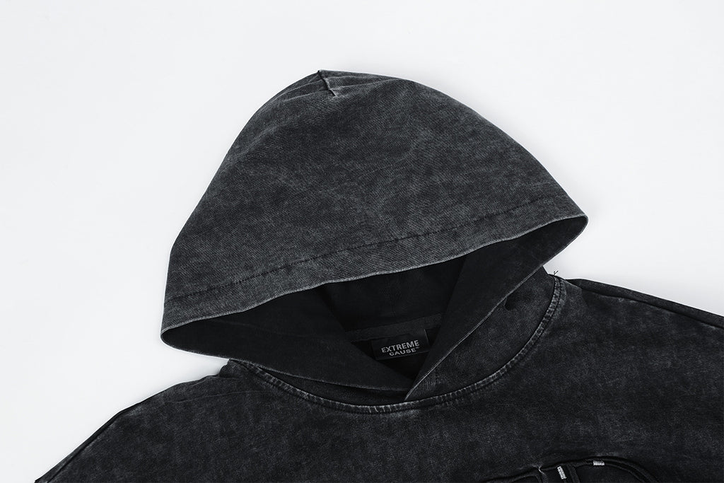 The Heritage Stitch Faux Two-Piece Zip Hoodie