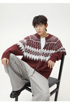 The Ember Row Stand Collar Cardigan
