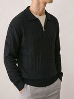 The Harbor Line Half Zip Polo Sweater