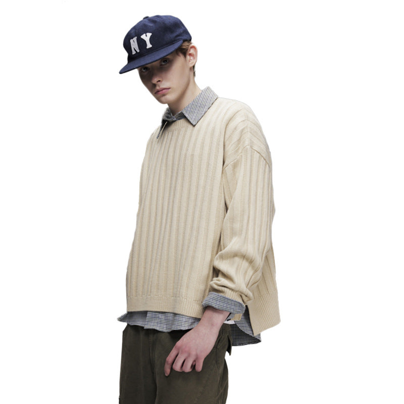 The Midnight Thread Jacquard Round Neck Sweater