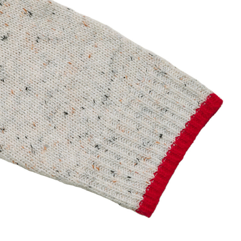 The Cloud Stitch Color Block Cardigan
