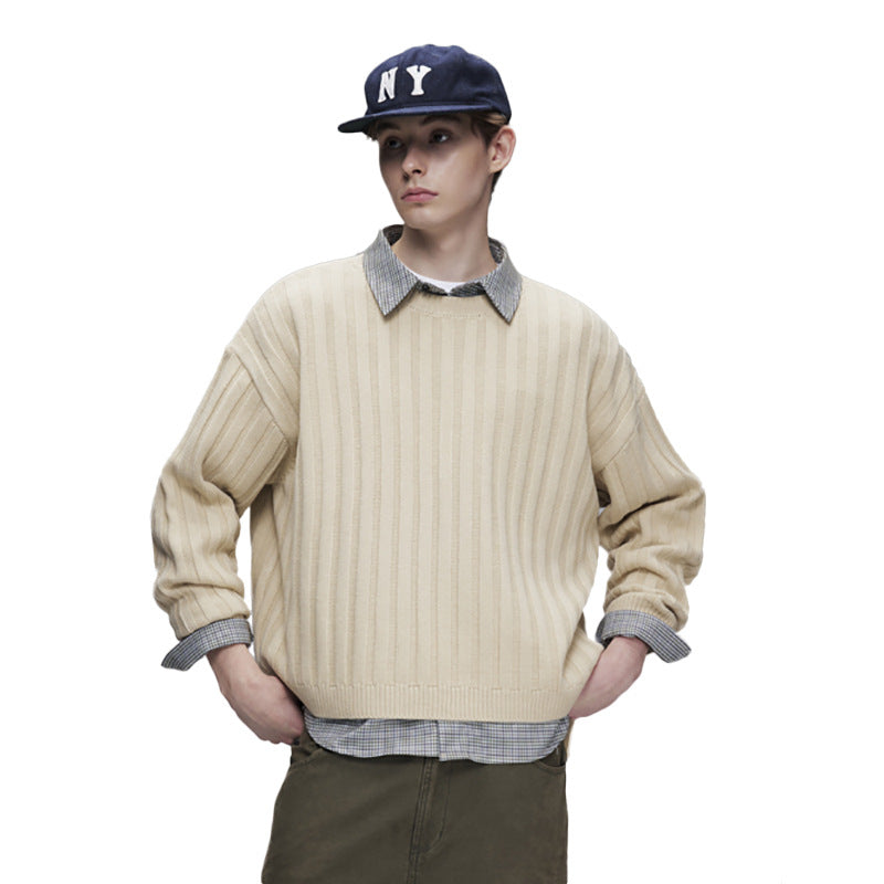The Midnight Thread Jacquard Round Neck Sweater