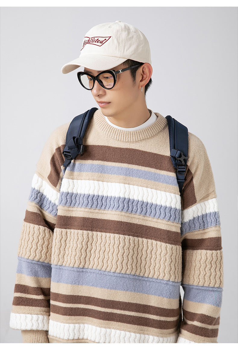 The Dune Block Round Neck Sweater