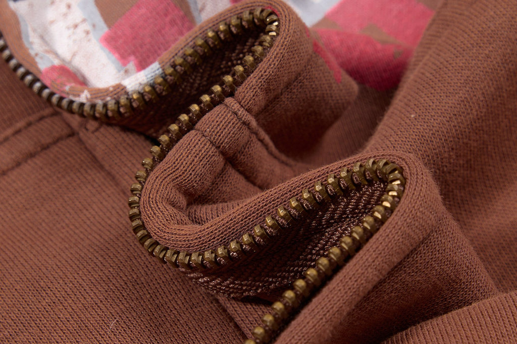 The Retro Script Zip Hoodie