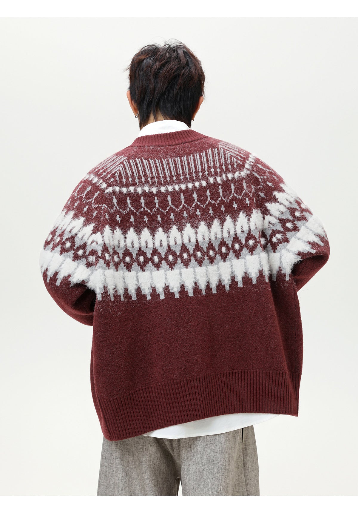 The Ember Row Stand Collar Cardigan