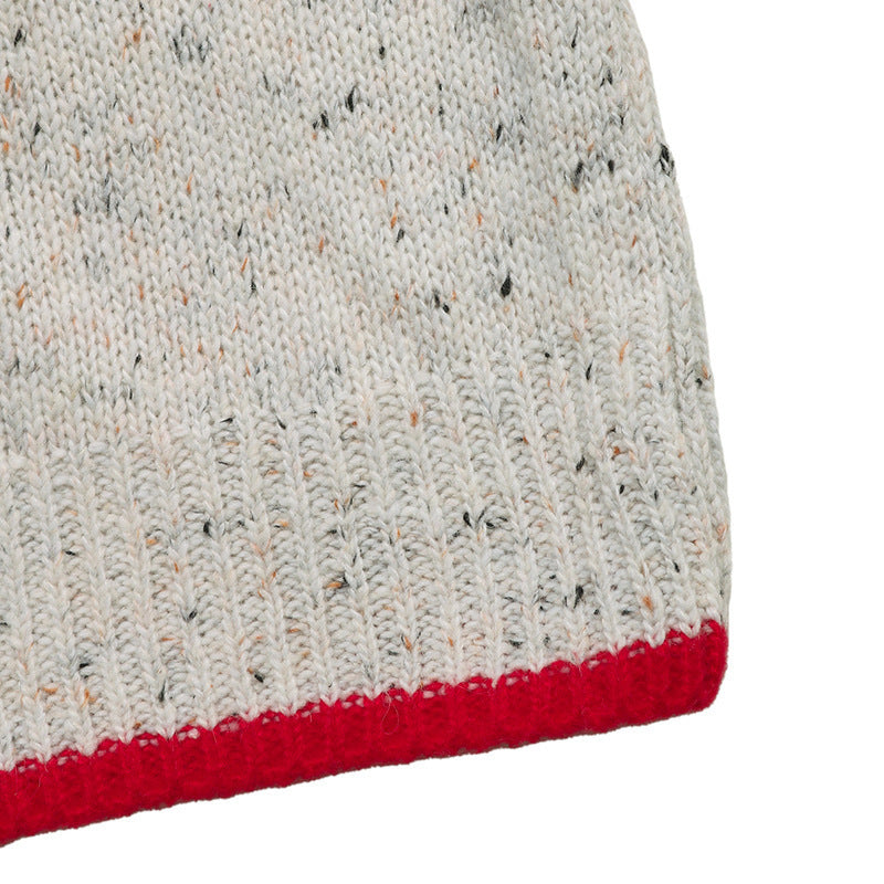 The Cloud Stitch Color Block Cardigan