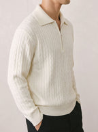 The Harbor Line Half Zip Polo Sweater