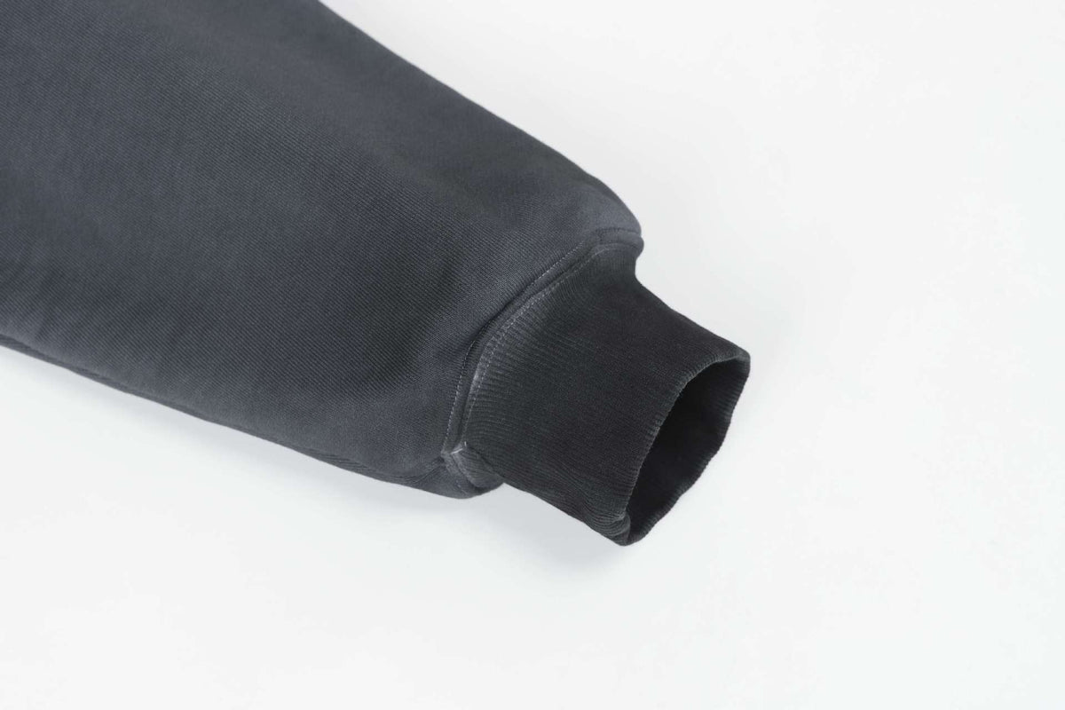 Raw Edge Deconstructed Zip Hoodie