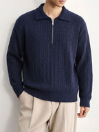 The Harbor Line Half Zip Polo Sweater
