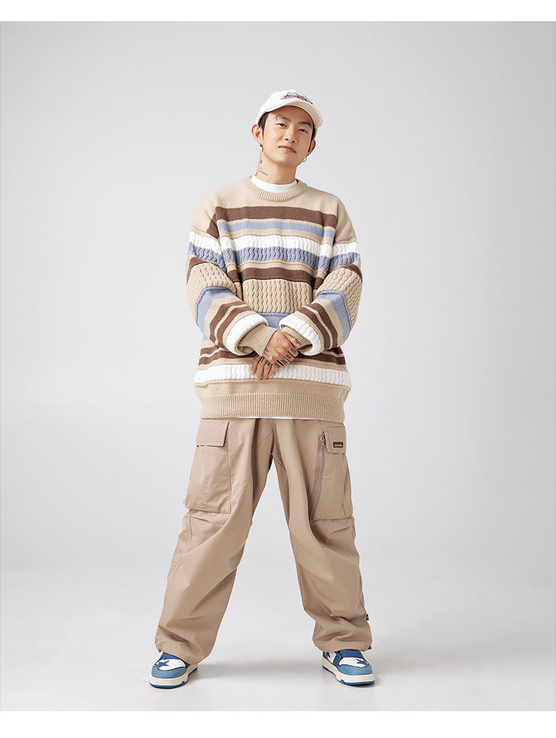 The Dune Block Round Neck Sweater