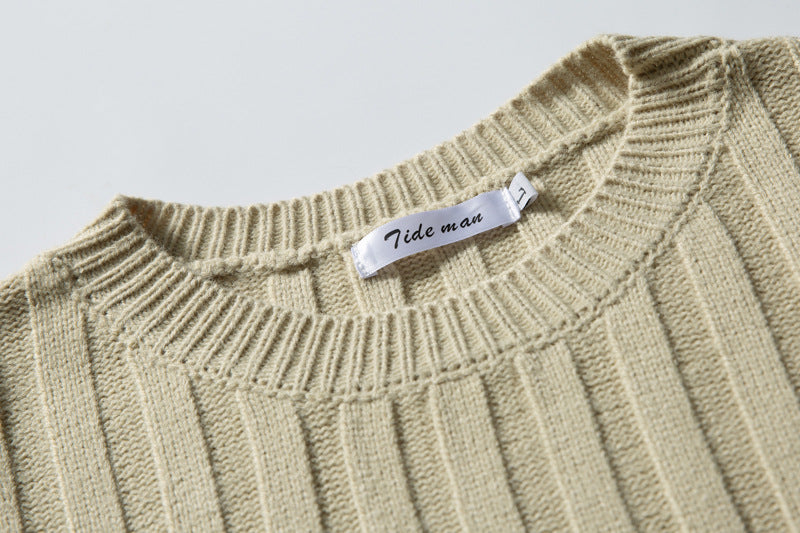 The Midnight Thread Jacquard Round Neck Sweater