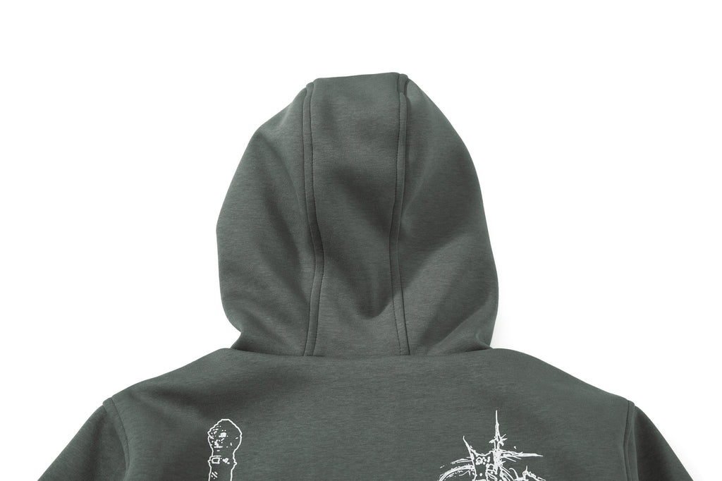 The Vintage Mosaic Patchwork Zip Hoodie