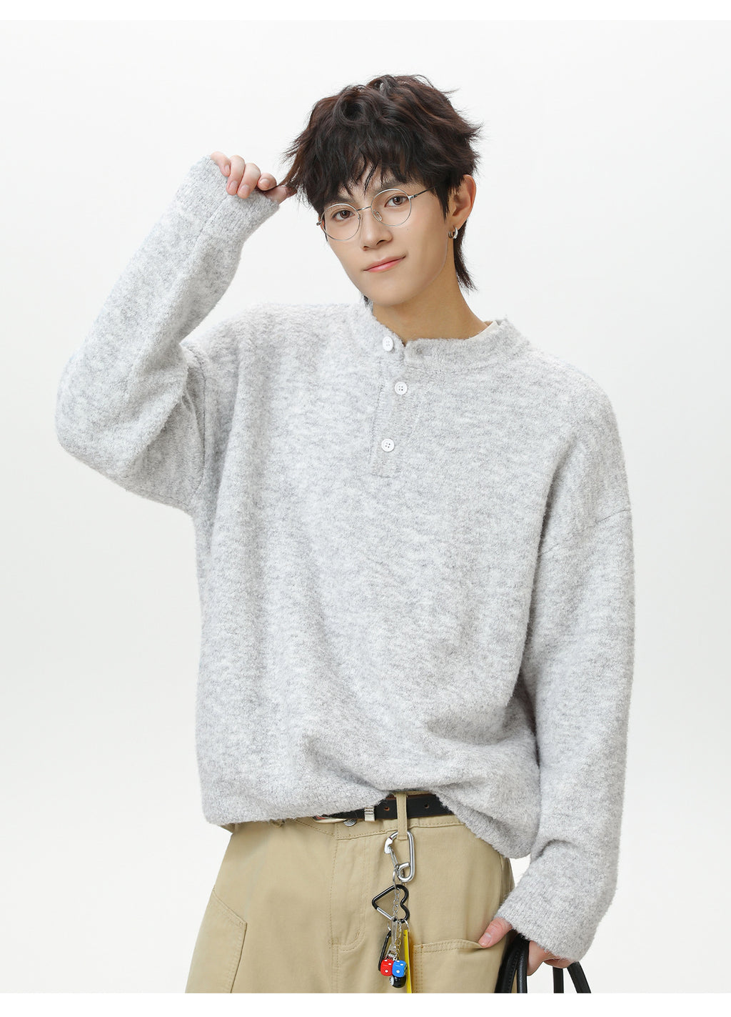 The Moss Harbor Solid Knit Sweater