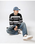 The Dune Block Round Neck Sweater