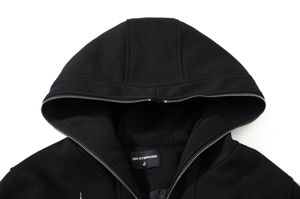 The Vintage Mosaic Patchwork Zip Hoodie