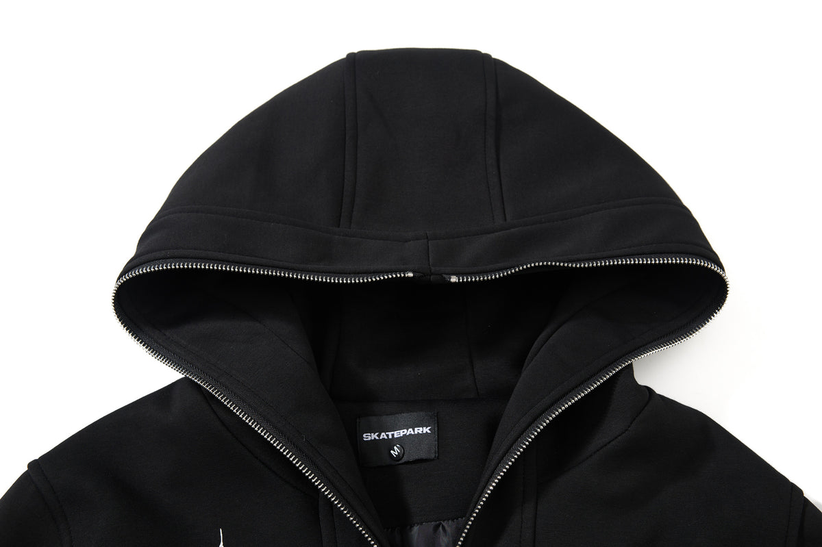The Vintage Mosaic Patchwork Zip Hoodie
