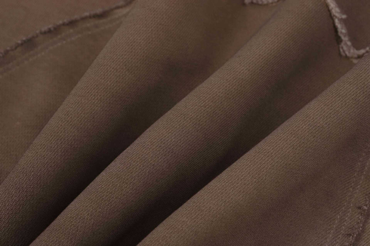 Raw Edge Deconstructed Zip Hoodie