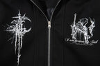 The Vintage Mosaic Patchwork Zip Hoodie