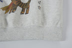 The Wild Doodle Cartoon Animal Zip Hoodie