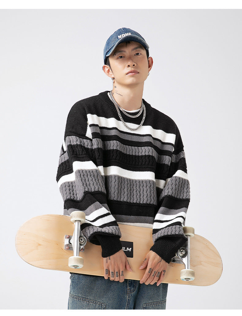 The Dune Block Round Neck Sweater