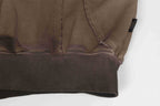 Raw Edge Deconstructed Zip Hoodie