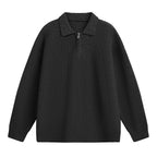The Starlit Half Zip Lapel Sweater