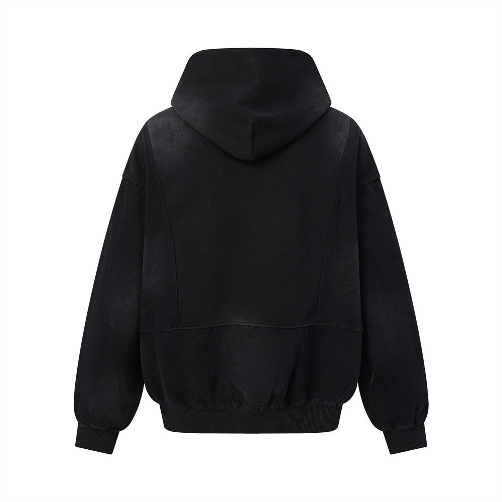 The Ash Worn Distressed Pullover Hoodie
